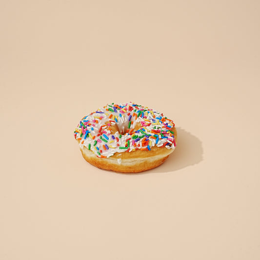 Vanilla Sprinkle Doughnut