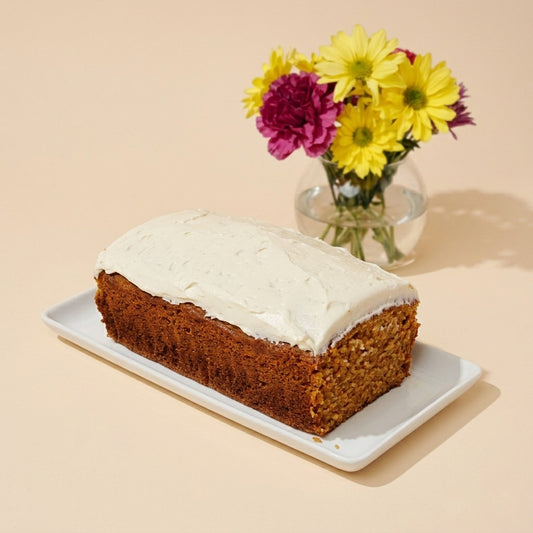 Dairy Cream Cheese Frosted Carrot Loaf Cake