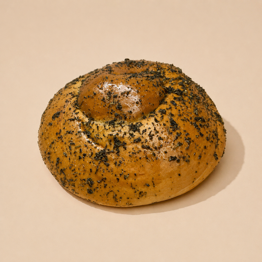 Round Basil Challah for Rosh Hashana