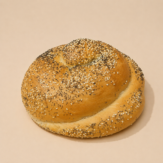 Braided Round Challah, Seeded